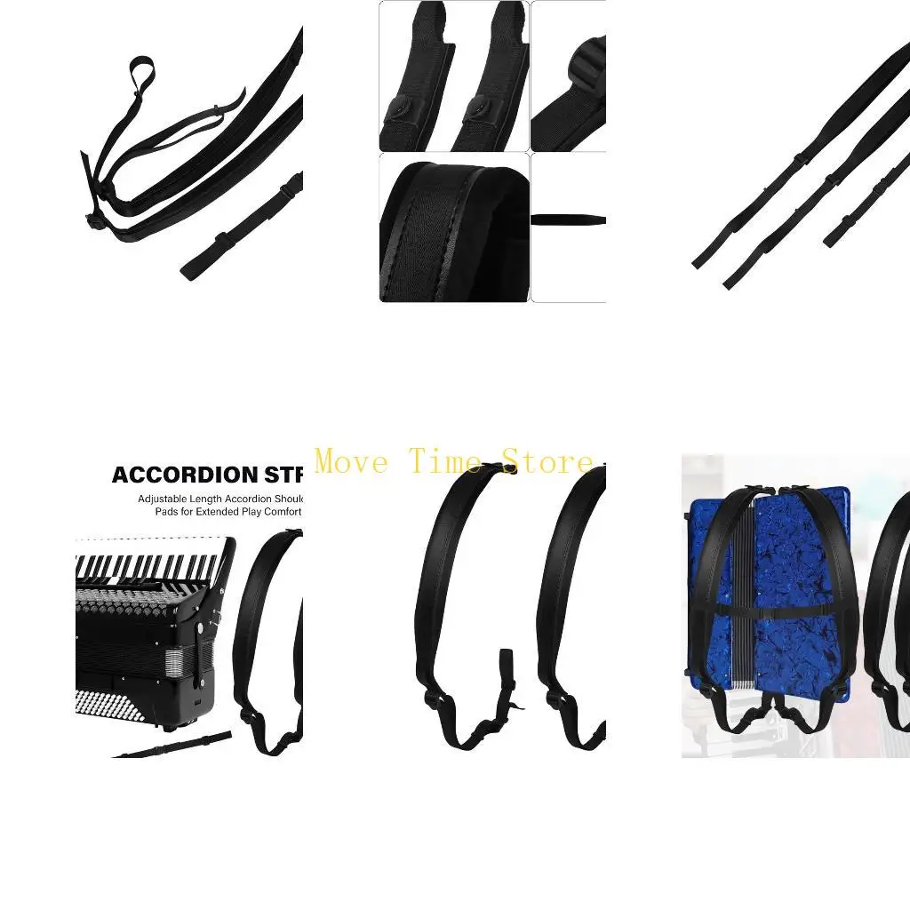 

92ME Nylon Fabric Accordion Belt Wear Resistant Accordion Strap Standard Replacement