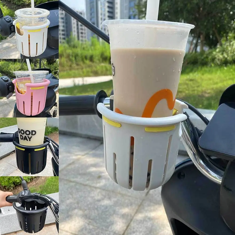 

Multicolor Baby Stroller Water Cup Holder Stable Plastic Motorcycle Cup Holder Handbar Install Accessories Drink Cup Holder