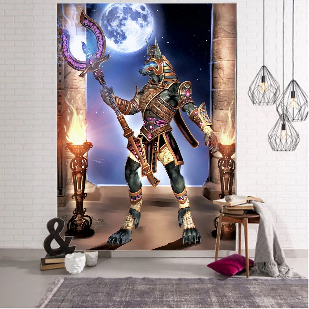 

Ancient Aijia Pharaoh Gods Decorative Tapestry Ancient Egyptian Mythology Decorative Tapestry Home Decorative Tapestry