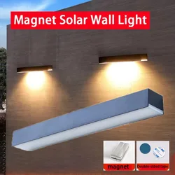 Solar waterproof LED strip lights, outdoor courtyard corridor wall lights, modern decorative lighting
