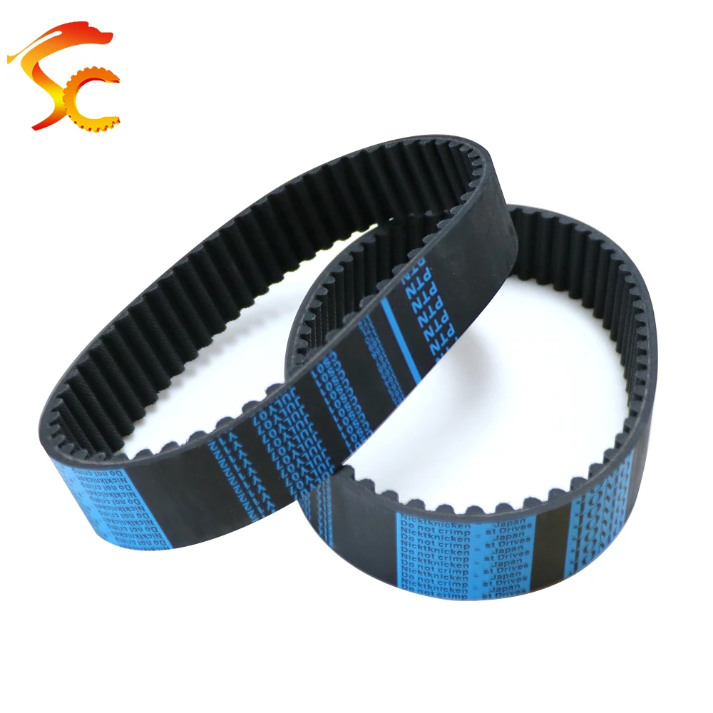 HTD 8M Timing Belt 440/448/456/480/496 width 20/25/30/40mm Teeth 55/56/57/60/62 8M Rubber Closed loop belt