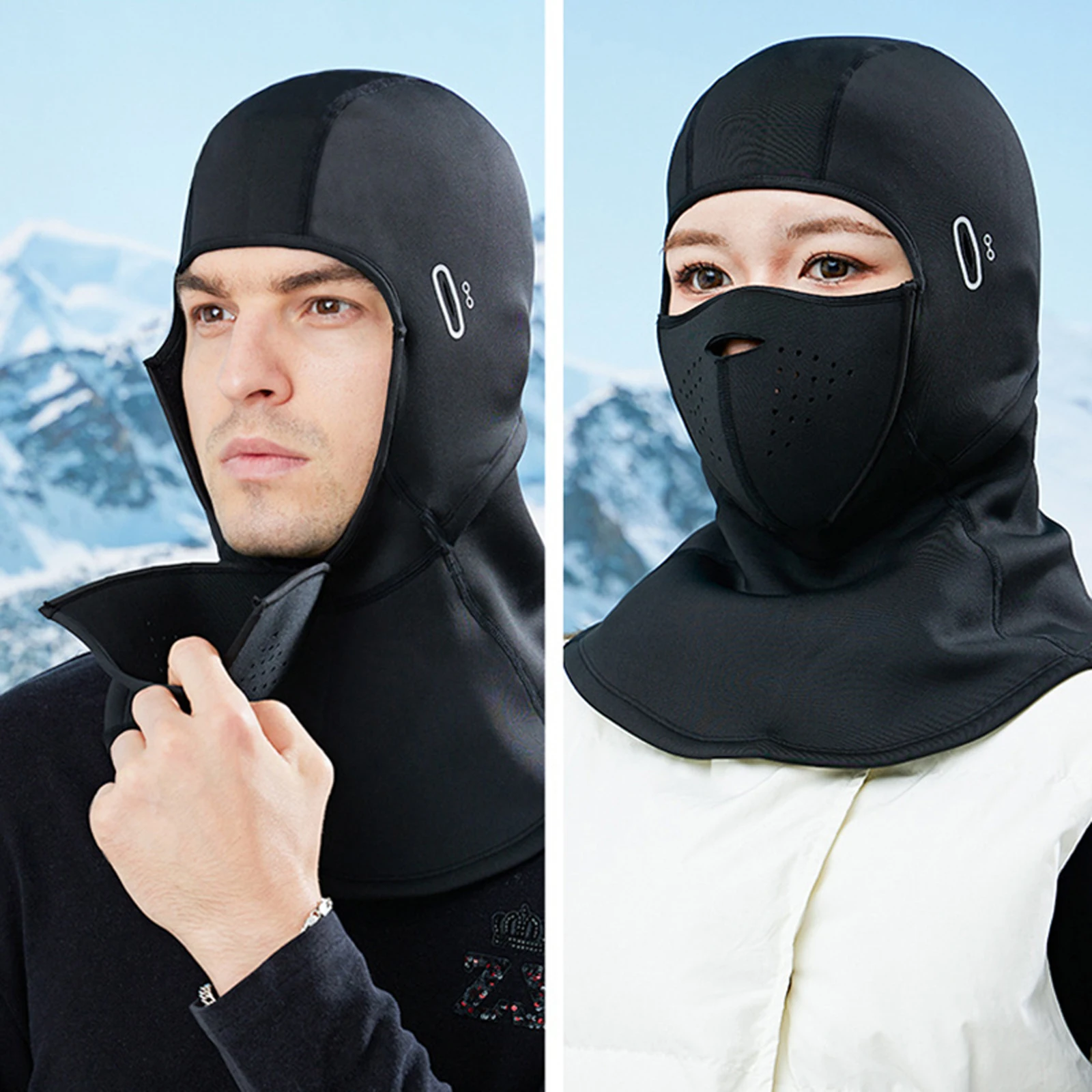 For Men Women Full Face Mask Hood Snow Motorcycle Running Cold Weather Running Caps Fashion Male Balaclava Face Mask Ski Mask