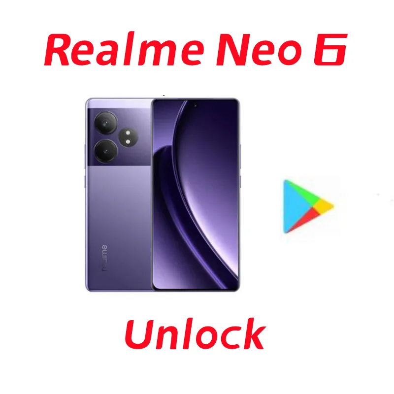 الأصلي Realme GT Neo 6 Region Snapdragon 8S Gen 3 120W Supervooc 50MP IMX882 6.78 بوصة 120 هرتز NFC OTA