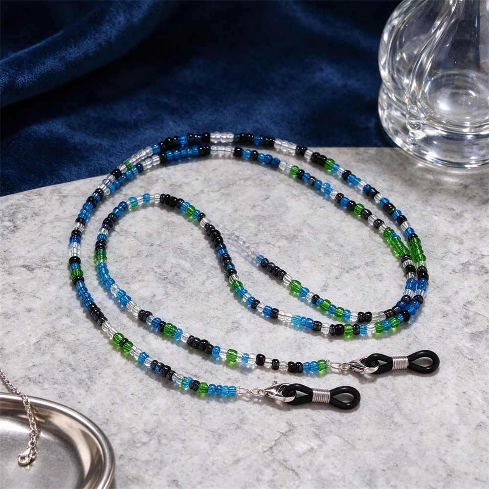 Kristall Gläser Kette Für Frauen Elegante Sonnenbrille Lanyard Halter Lesebrille Strap Maske Kette Hals Schnur Hängen Auf Hals Schmuck – Detail 4