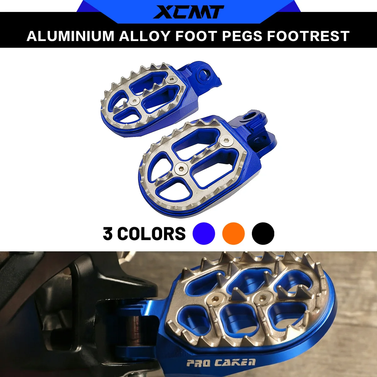 Foot Pegs Footrest For HUSQVARNA TC125/FC250-450 14-15 TC250 14-16 TE/FE150-501 14-16 701ENDURO 16-24 701SUPER MOTO 16-24