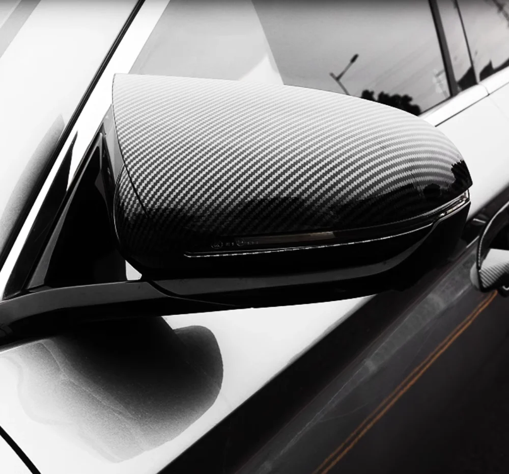 

Suitable for BYD Han E9 2020 2021 2022 2023 rearview mirror cover rearview mirror rain eyebrow ABS decoration Parts carbon fibre