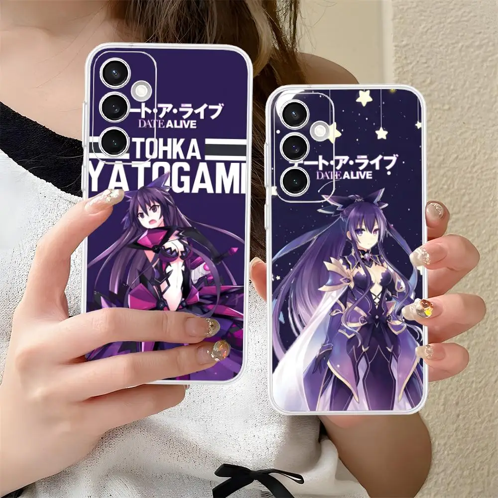 Date a Live Tohka Yatogami Phone Case for Samsung Galaxy S25 S24 S23 S22 S21Plus FE Ultra Soft TPU Clear Shockproof Cover