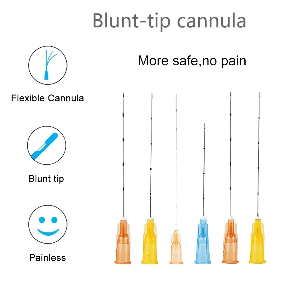 Cannula smussata Micro Tip per Filler 18G 20G 21G 22G 25G 27G 30G 25/38/50/70mm ago Sterile monouso per siringa