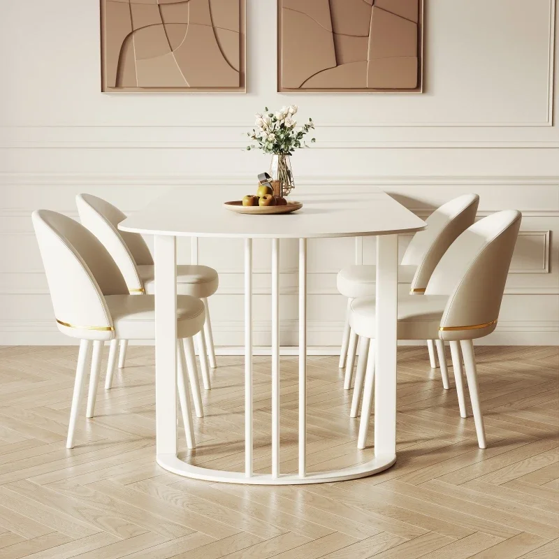 Postmodern European Restaurant Table High Quality Aesthetics Unusual Design Dining Table Adult Princess Muebles Trendy Furniture