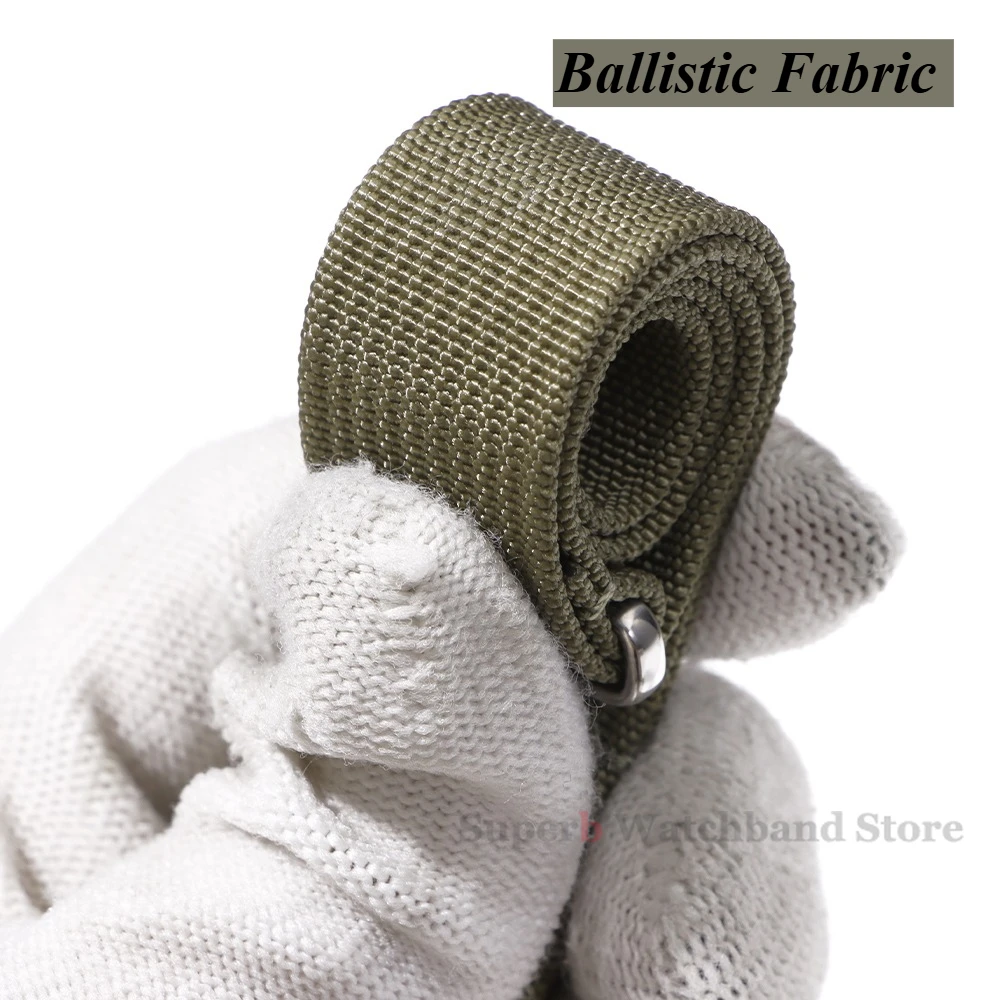 Tali Jam Tangan Nilon Olahraga untuk Wanita & Pria Tali Jam Tangan 18Mm 20Mm 22Mm Tali Olahraga Tentara Kain Nilon Gelang Jam Sabuk Gesper