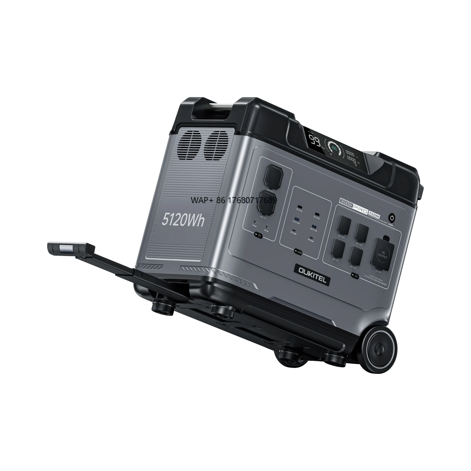 P5000 PRO 4000 Watt Power Station with Solar Panel tragbarer Solar Generator 5120Wh Solar Generator Portable Power Station