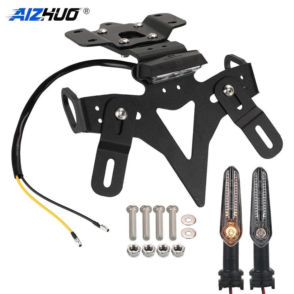 MT07 2024 Motorcycle License Plate Holder Rear Tail Tidy Fender Eliminator Kit Bracket For YAMAHA MT-07 FZ-07 2013 - 2025 2026