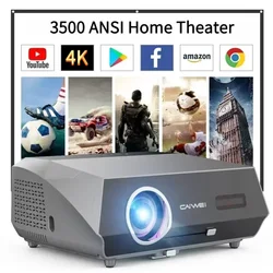 Datashowโปรเจคเตอร์ 4K 80000 Lumens Android WIFI Auto Focus Keystone Correction 1080P Full HD Video Daylight Beam Proyector 터