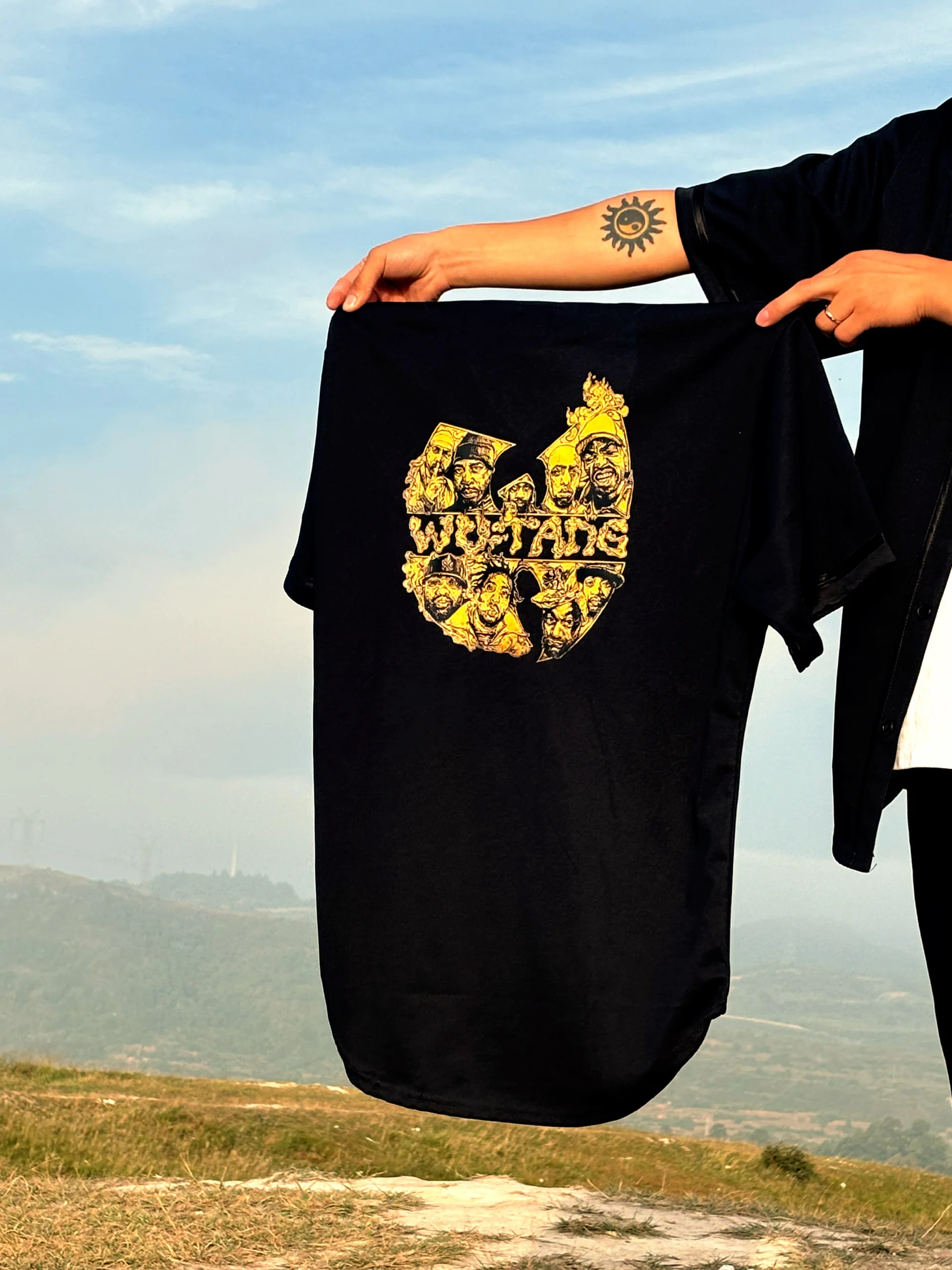 WuTang Clan Streetwear Hip Hop Style Open Cardigan Baseball Jersey Loose Fit Summer Sleeveless round Neck T-Shirt for Men