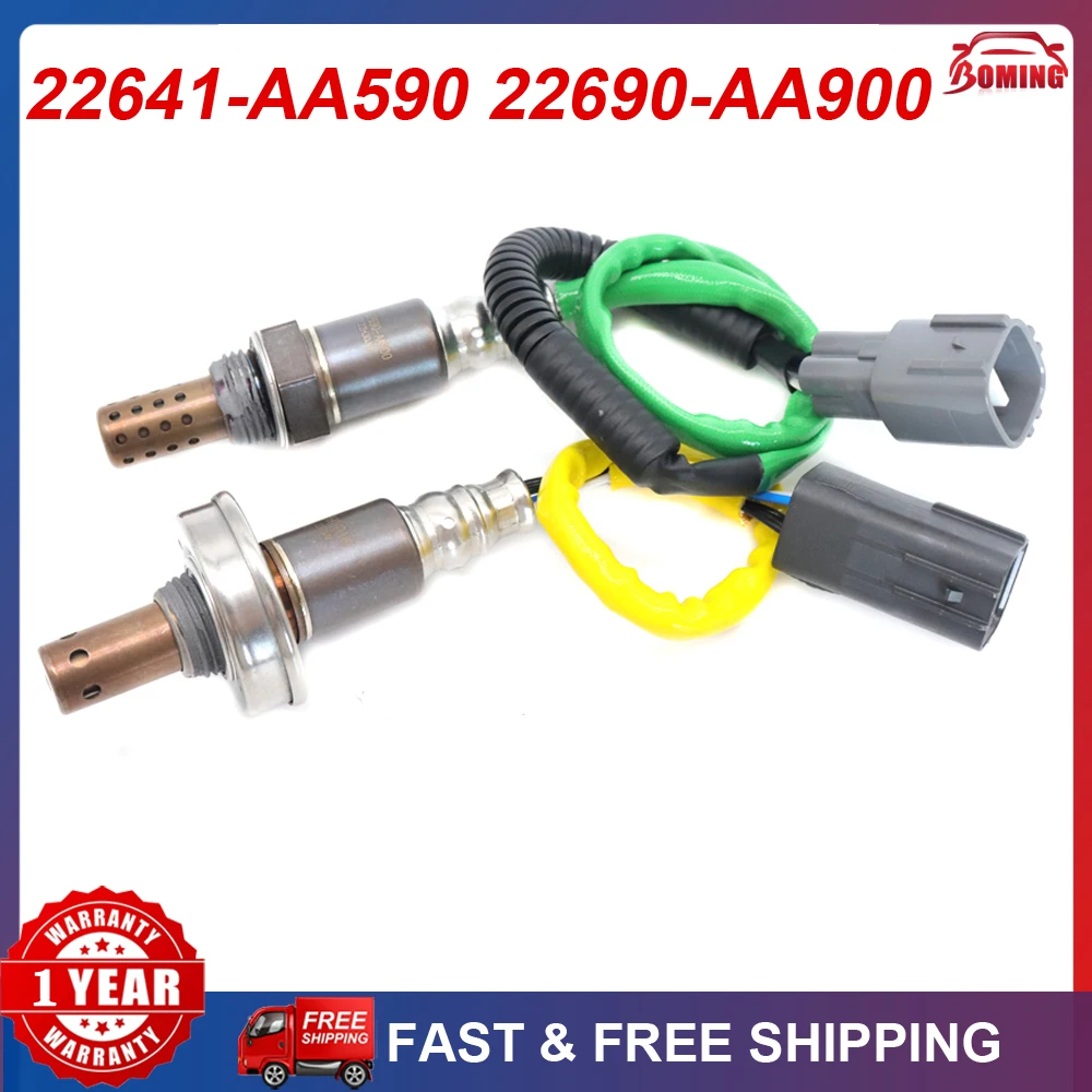 

2PCS New Car Up&Downstream Air Fuel Ratio Lambda O2 Oxygen Sensor 22641-AA590 22690-AA900 For Subaru Forester WRX Impreza