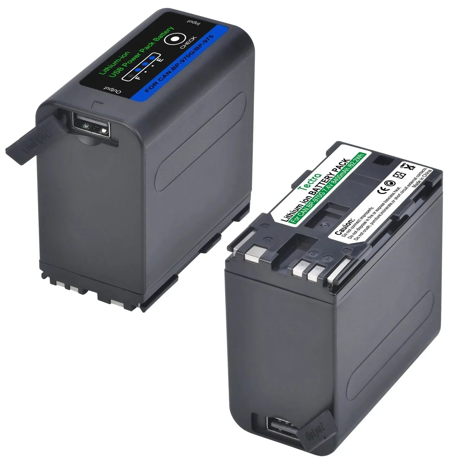 8400Mah BP-970G Li-Ion Battery With Charging Port BP-911 Batteries Compatible W…