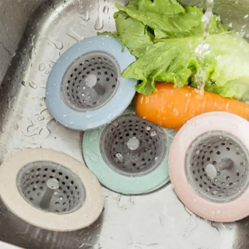 Anti‑Clog Silicone Sink Strainer, Universal Fit For Kitchen & Veggie Washing