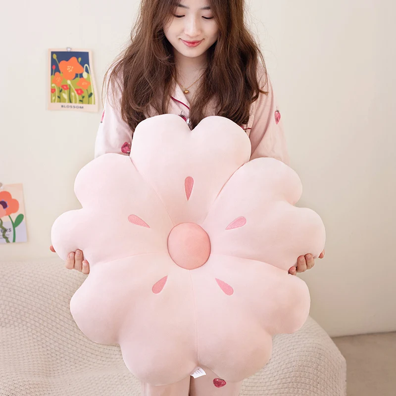 Creative Four-leaf Clover Sakura Plush Toy Throw Pillow Chair Cushion Sofa Pillow Sleep Throw Pillow Doll Birthday Gift Friend