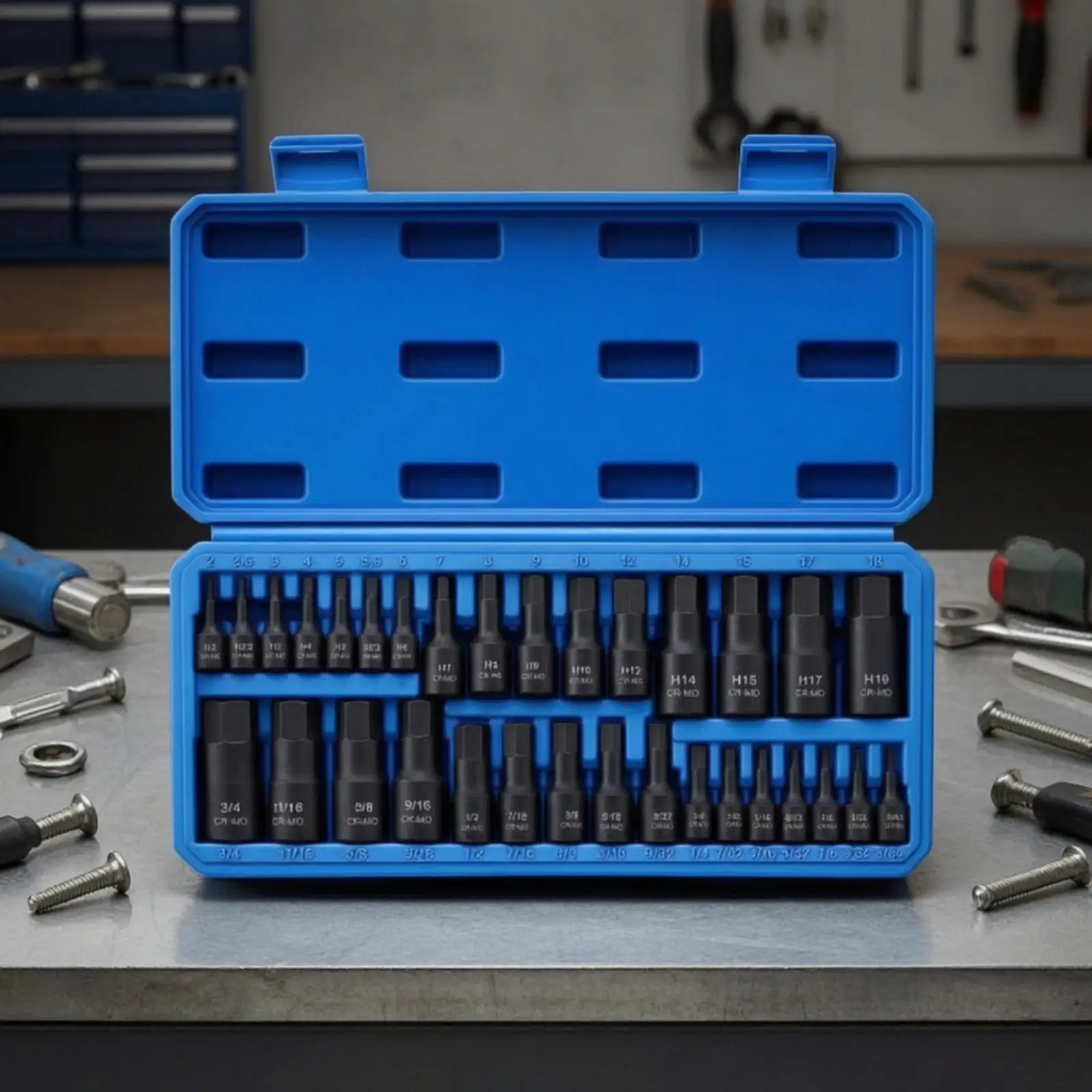 32-pieces-hex-bit-socket-set-black-phosphate-finish-hex-bit-socket-wrench-set-heavy-duty-for-mechanics