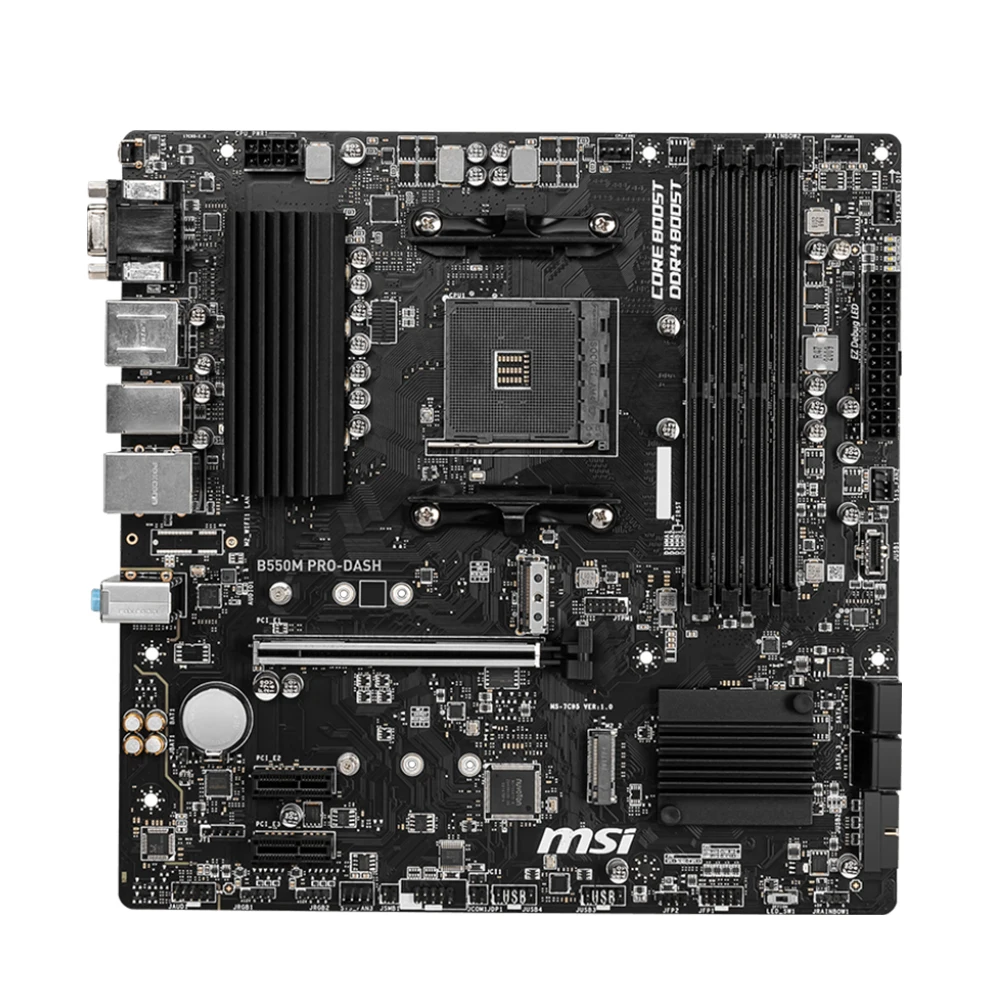 Imagem -05 - Placa-mãe Am4 Msi B550m Pro-dash para Ryzen 5700x 5700x3d 5800x3d r5 5600 5600g 5500 3600 5600x Cpu Micro Atx Placa Principal