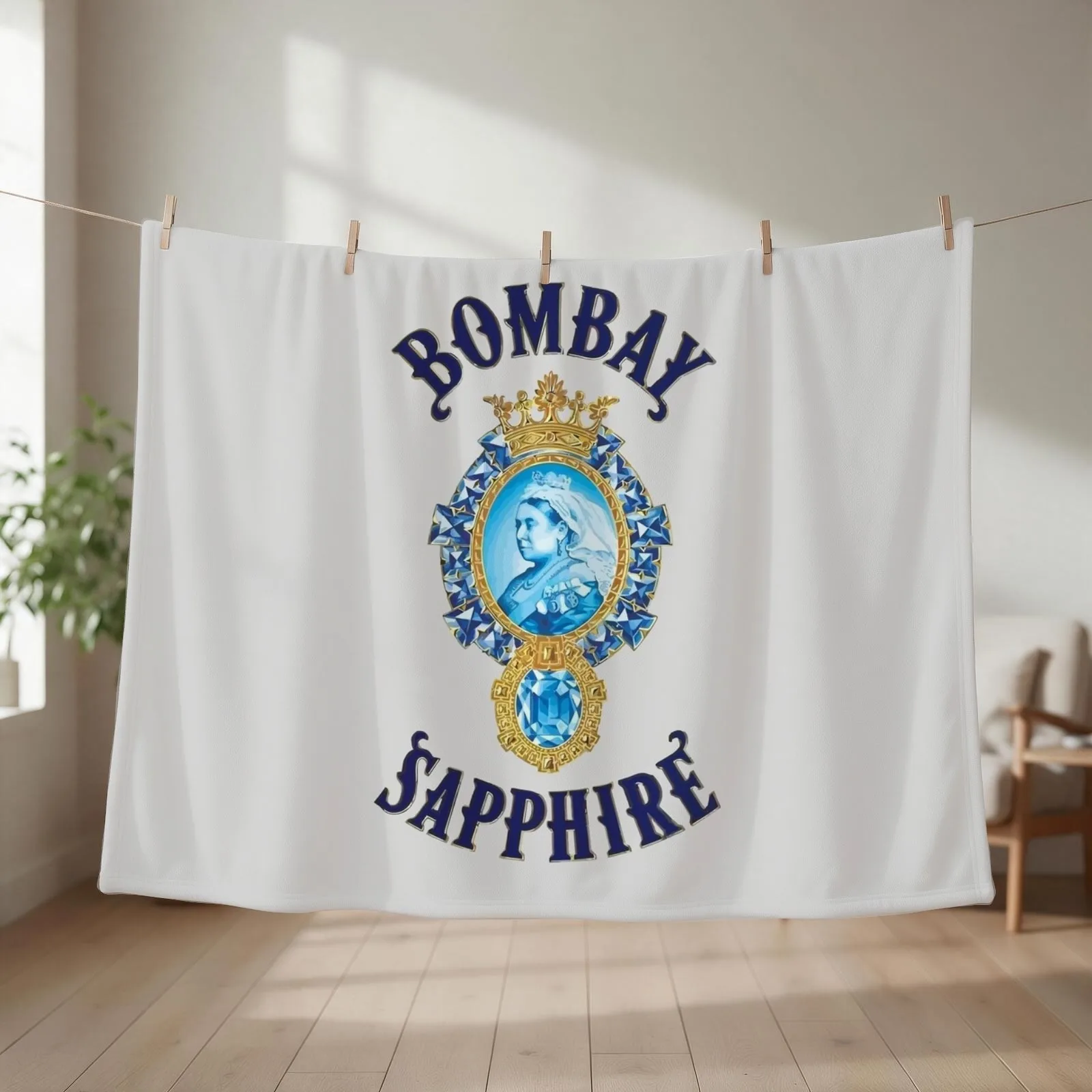 Bombay Sapphire Throw Blanket Hair heavy to sleep Flannel blankets ands Blankets