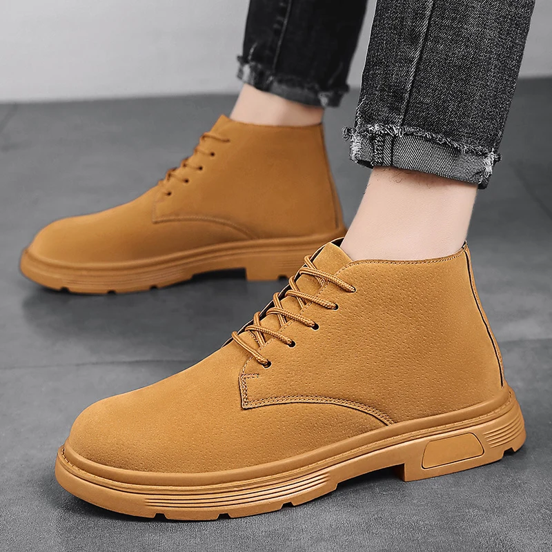 Lässige Herren kurze Stiefel bequeme tägliche vielseitige Stil Outdoor trend ige Party junge Erwachsene Herbst und Winter Schuhe 39-47