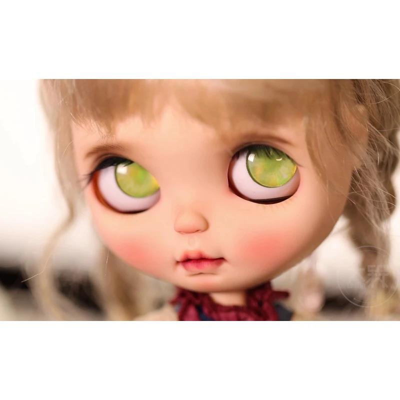 Yestary ตุ๊กตา BJD ขนาด14มม. เป็นชิ้นตาสำหรับของเล่นตุ๊กตาบลายธ์ด้าม DIY อุปกรณ์เสริมประกายชิปตาแก้วสำหรับเป็นของขวัญเด็กผู้หญิง