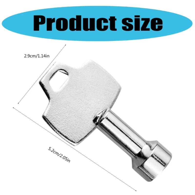 Llave inglesa con enchufe triangular, llave para medidor agua y Gas para gabinete eléctrico, cerradura Panel triangular