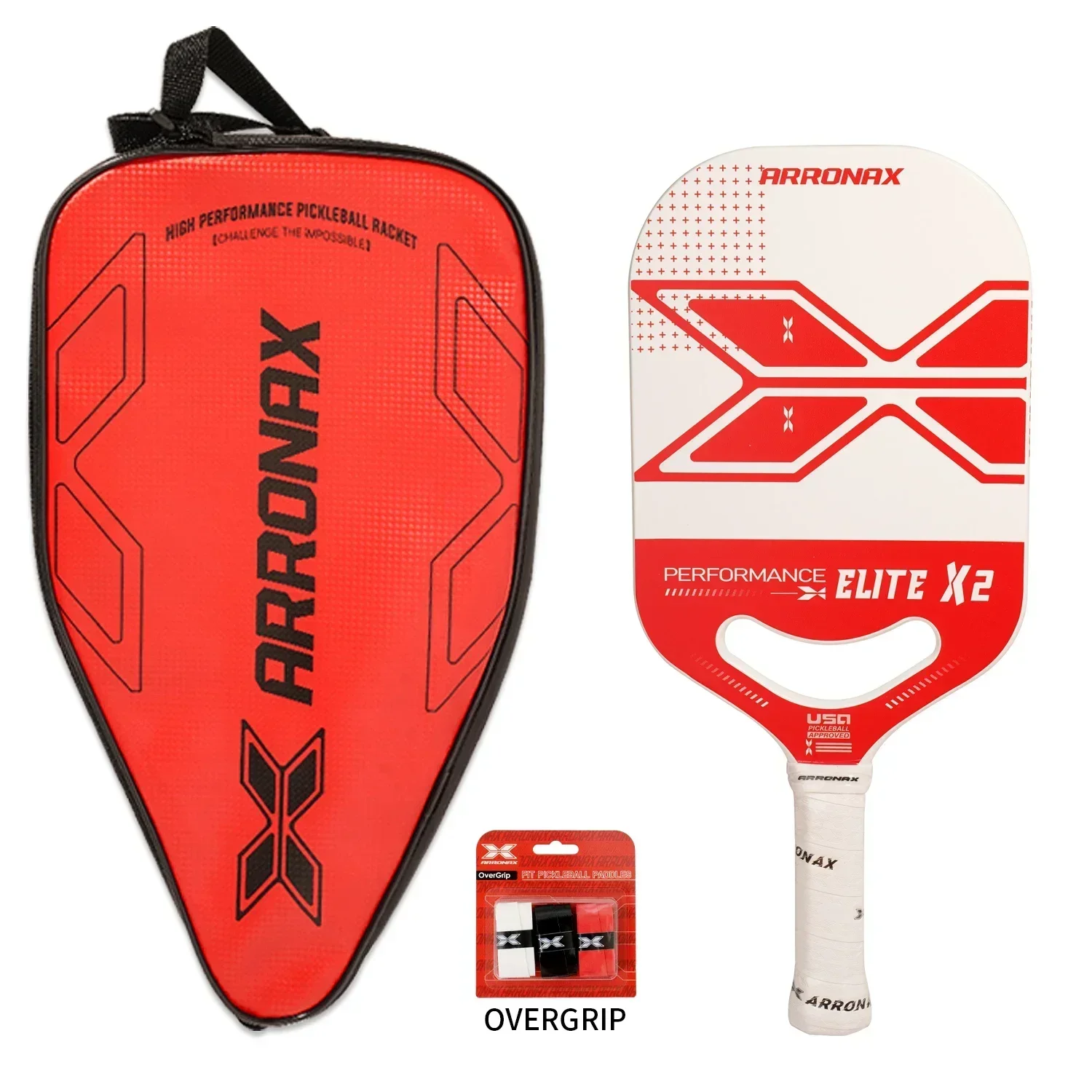 

ARRONAX Pickleball Paddle Carbon Fiber 360 Thermoformed Proto Molding Flexfoam Perimeter Texture Surface Edgeless Power Paddle