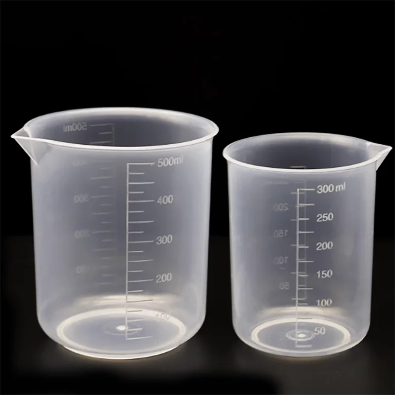 Plastic cupless reciprocated scale burning cup 50 100 250 500 1000ml thickened high temperature resistance plastic cup