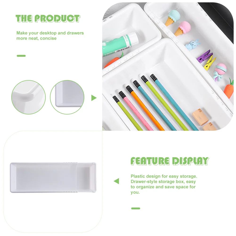 

Plastic Drawer Storage Tray Adjustable Length Expandable Drawer Organizer Desktop Storage Holder Adjustable Length Tray