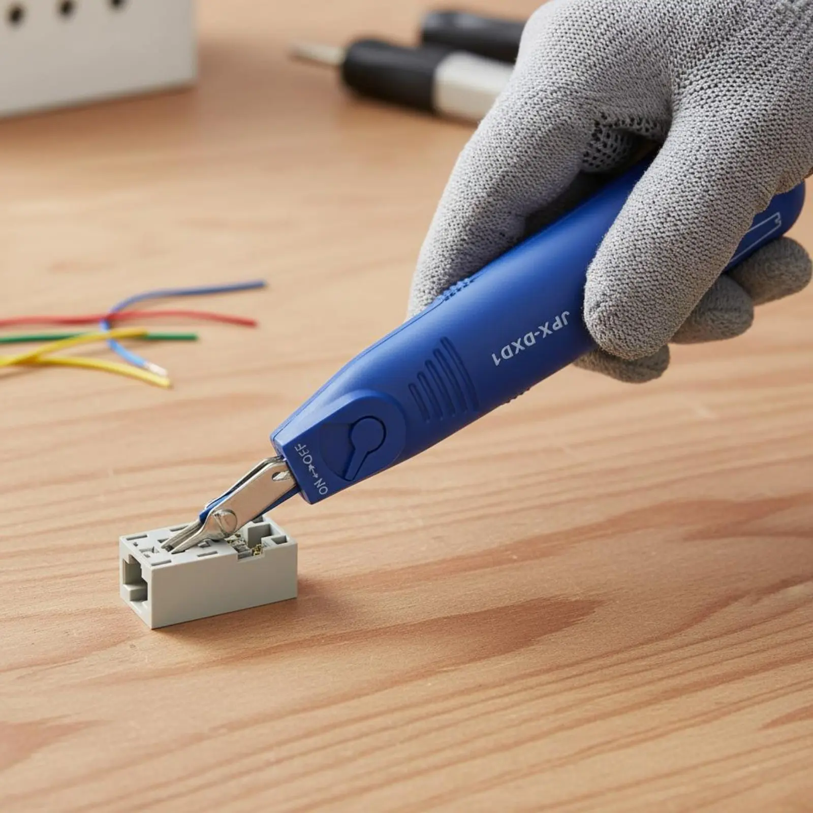 Obrázek 6: Tiskový shodit nářadí výměnnými řezací hlav sit' akce nářadí ergonomická úchop pro DIY hobbyists