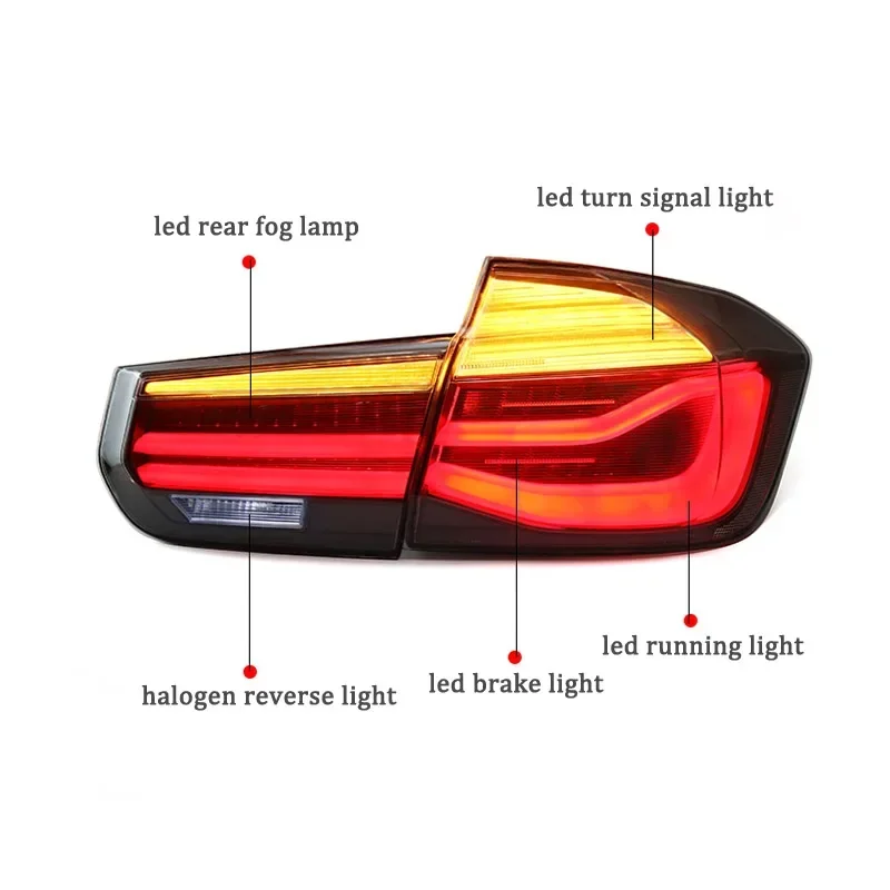 

Car LED Taillights For BMW F30 F80 320i 328i 2013 2014 2015 - 2017 Reflector Bumper Lamp Backup Lamps Brake Light Rear Lights