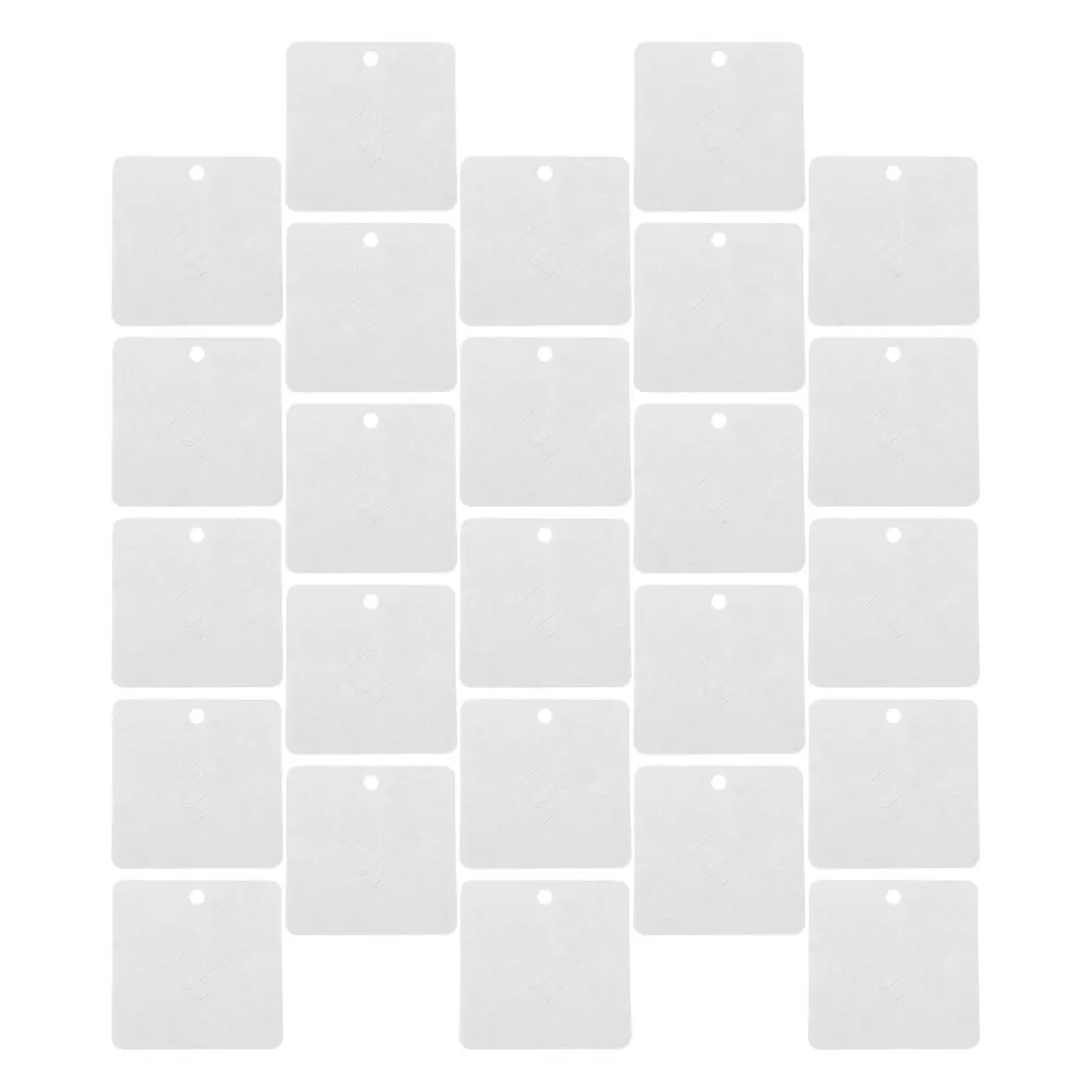 

100Pcs White Jewelry Display Cards 7x7cm Blank Earring Tags Ear Stud Holders for Necklace Brooch Display Selling