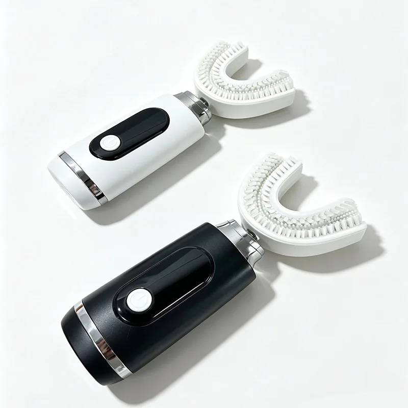 Automatic Ultrasonic Electric Toothbrush For Adults - U-Shaped Self-Brushing 360-Degree Full-Mouth Hands-Free Lazy Toothbrush.