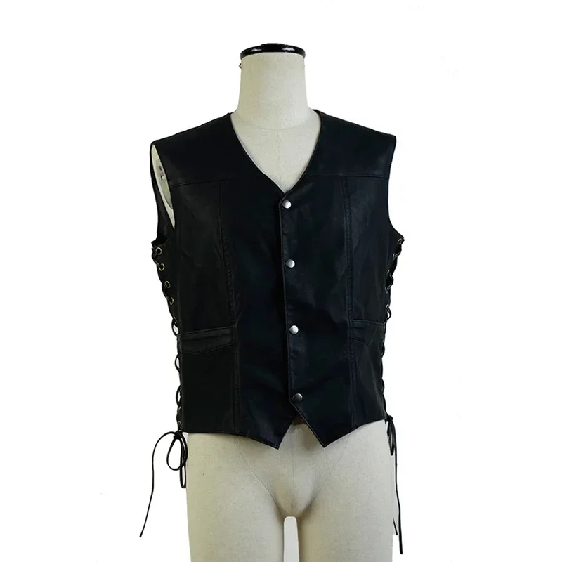 TV Walking Dead Butyl Cosplay Vest Men Costume CTX Fantasia Man Angle Wings Jacket Halloween Fancy Dress Disguise Fashion B12