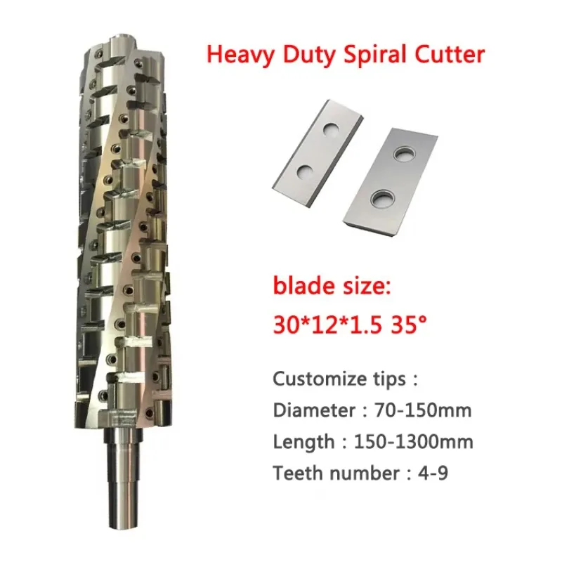 Dehuai Spindle Cutter Head Professional Machinery Tool Helical Woodworking Round Cutter Head Manufacture