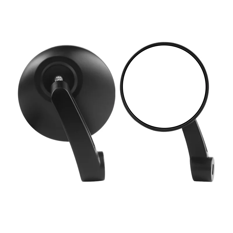 

Parts are suitable for motorcycle electric vehicle modification aluminum alloy black handlebar mirror large round rearview mirro