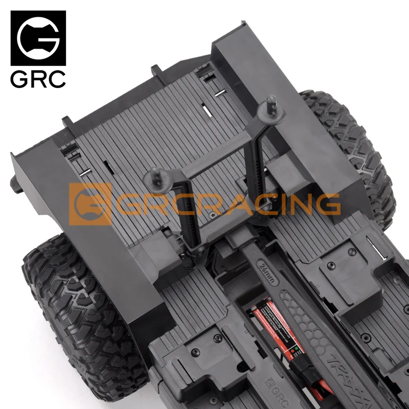 Cubierta integrada para rueda trasera, placa inferior, suelo trasero G156B para coche trepador de control remoto Trax/como unidad táctica TRX4 Defender 1/10