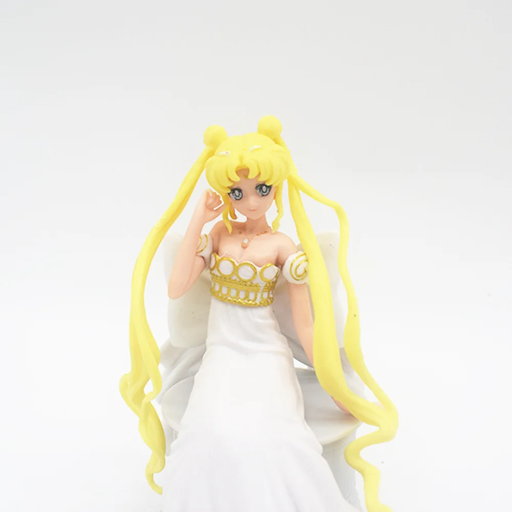 Sailor Moon Księżniczka 13cm PVC Model Anime Figurka akcji Pokój Ozdoba na biurko Zabawka Urok Hobby Lalka Chłopiec Dziewczyna Prezenty