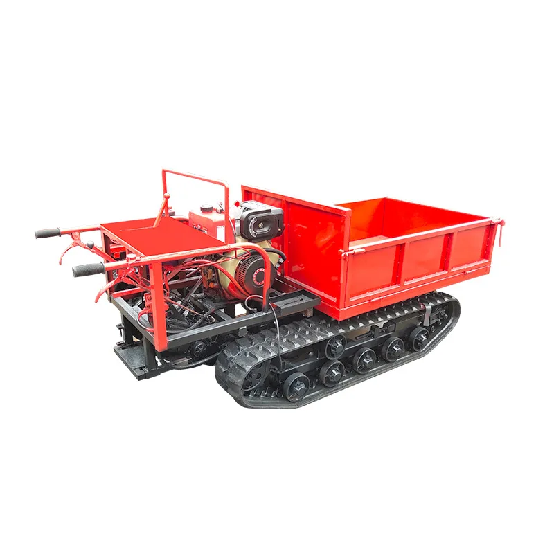 

Small Tracked Transport Vehicle,Flatbed Transport Vehicle,All Terrain Flatbed Transporter,Remote Control Operation