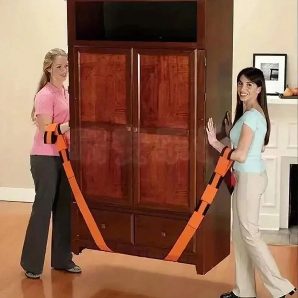 الأثاث المهني الرافعات المتحركة شخصين الثقيلة رفع الأشرطة المحمولة رفع الرافعات معدات نقل المنزل 1 قطعة