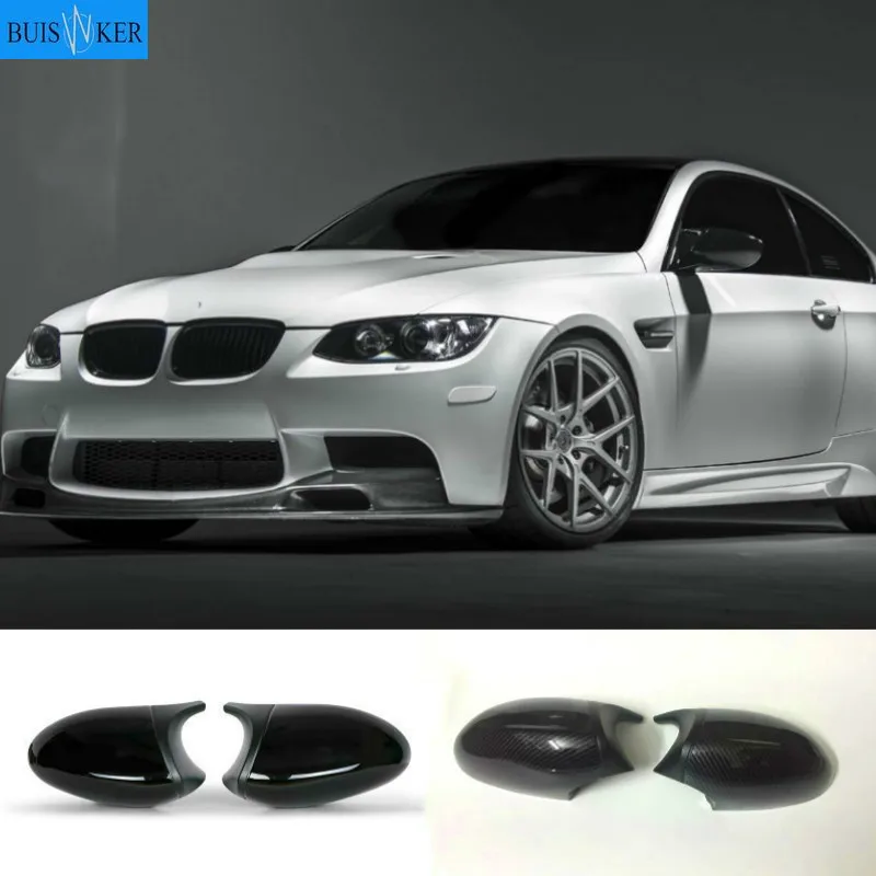 

Carbon Side Wing Mirror Cover For BMW 1 3 Series E82 E88 2007 ~2009 E90 E87 E91 E93 E81 E92 high quality black Rear-View Caps
