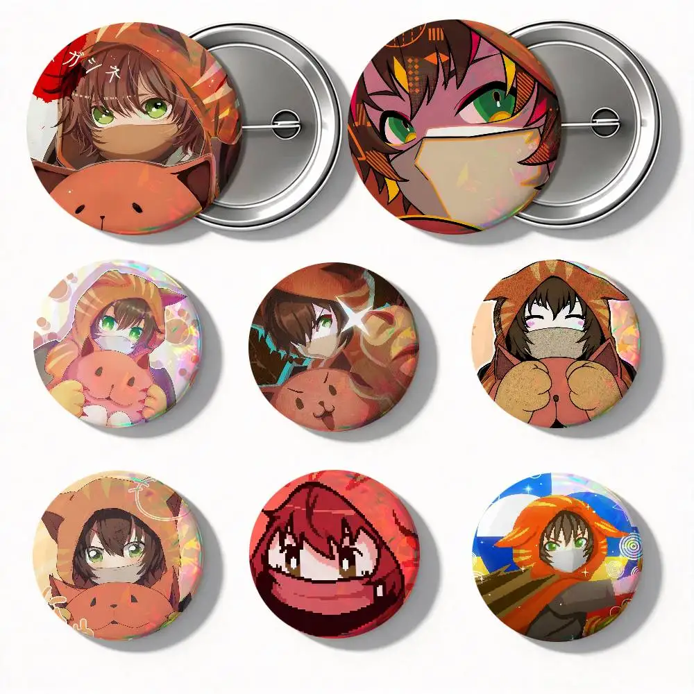 Gin Ibushi Game Your Turn To Die Round Badge Creative Brooch Clothing Backpack Accessories Lapel Pin
