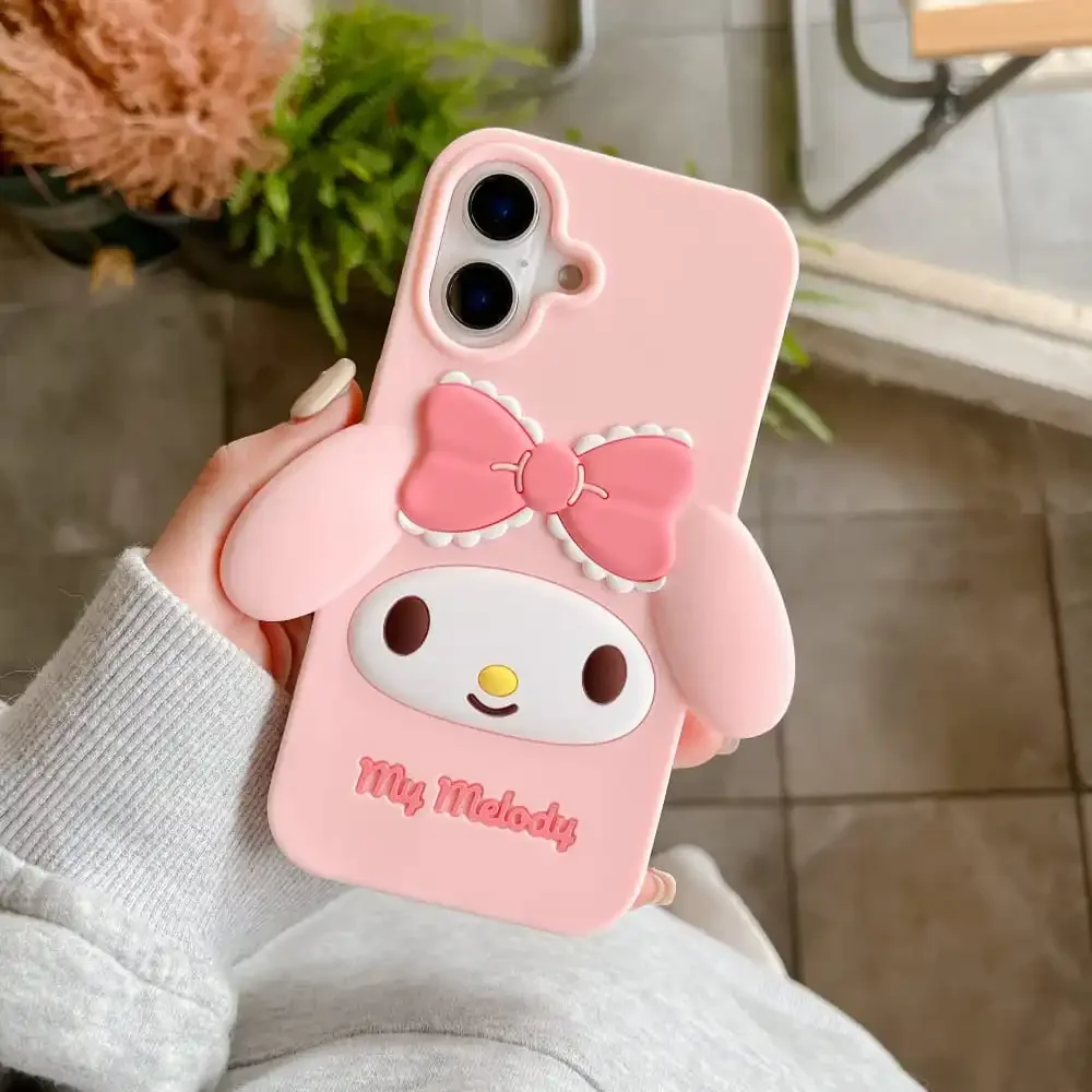 Hot Cute Cartoon Anime Role Melody Phone Protective Case for IPhone 12 13 14 15 16 Pro Max Soft Silicone Anti-Fall Protect Cover