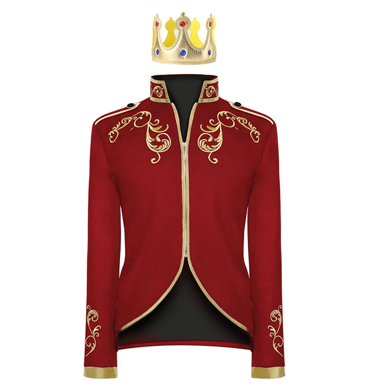 Детские куртки для косплея Prince King Royal Court с вышивкой, винтажные викторианские пальто для мальчиков, карнавальный костюм на Хэллоуин, день рождения