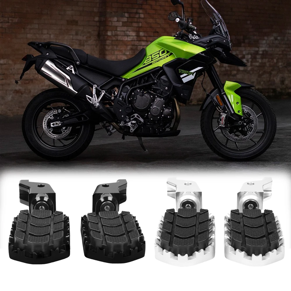 Motorcycle Footrest For TIGER 850 SPORT Footpeg Pedals 900 GT Rally Bond Edition Footrests SCRAMBLER 1200 20-24 Foot Peg Pedal