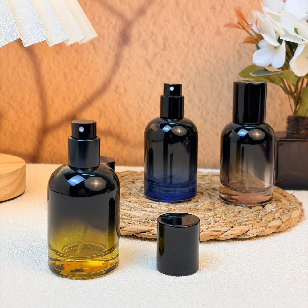 6 Stück 30ml Gradient Parfüm-Kosmetikbehälter Glasflasche Ersatz-Sprühflasche Leere Flasche Tragbar für Reisen für Flüssigkeiten – Detail 7