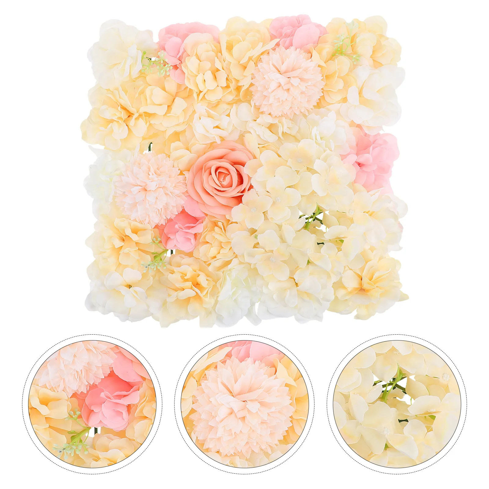 

Premium Artificial Rose Flower Wall Decorative Panel for Wedding Photography Background Interior Decor Decorative Flower Wall