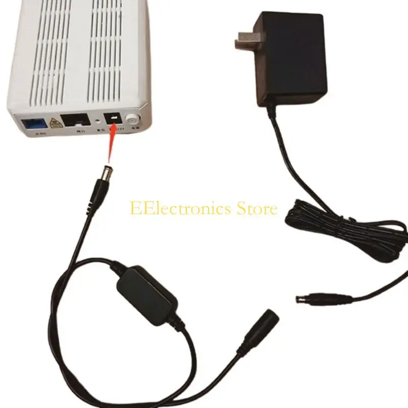 B03C 5.5x2.1mm Router Rebooter 24Hour Automatic Power Off Connector Improve Internet Bandwidth Usage and Avoid Congestion